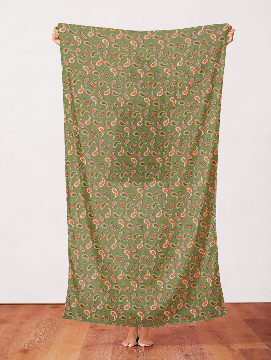 Paisley Toss - Green/Pink