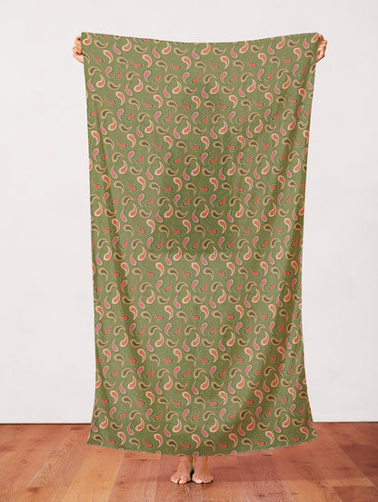 Paisley Toss - Green/Pink