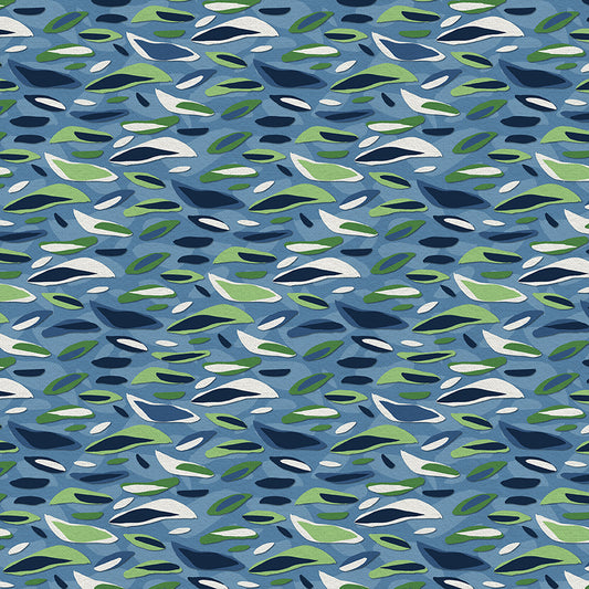 Layered Leaves - Blue