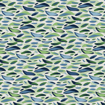 Layered Leaves - Green/White