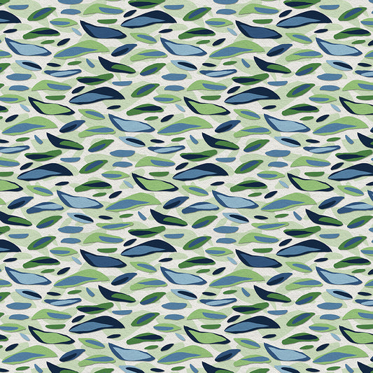 Layered Leaves - Green/White