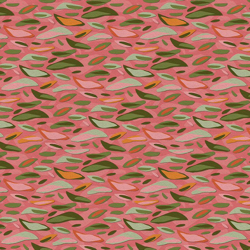 Layered Leaves - Pink/Green
