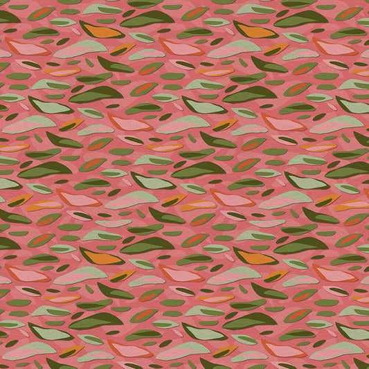 Layered Leaves - Pink/Green