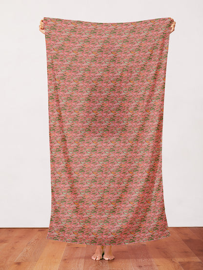 Layered Leaves - Pink/Green