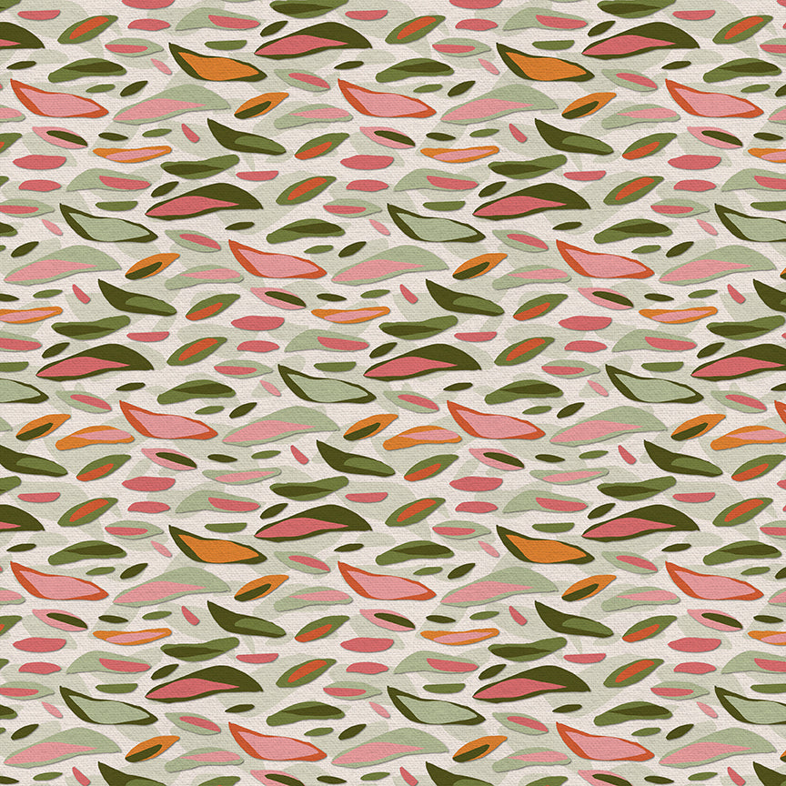 Layered Leaves - White/Green