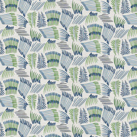Fanning Lines - Blue/Green