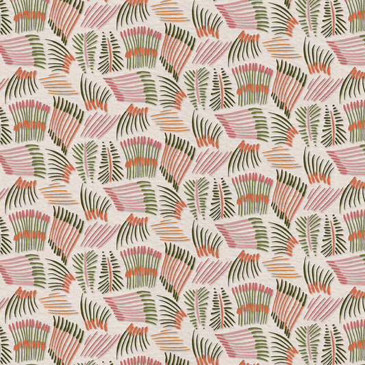 Fanning Lines - Green/Pink