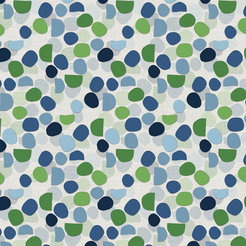 Layered Circles - Blue/Green