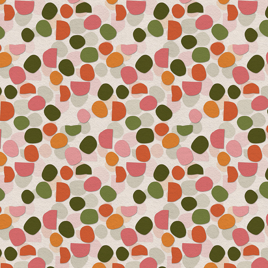 Layered Circles - Green/Pink