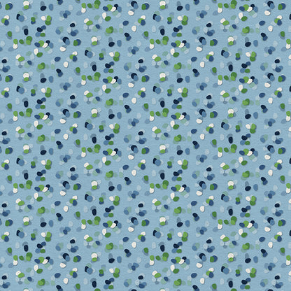 Ditsy Dots - Blue/Green