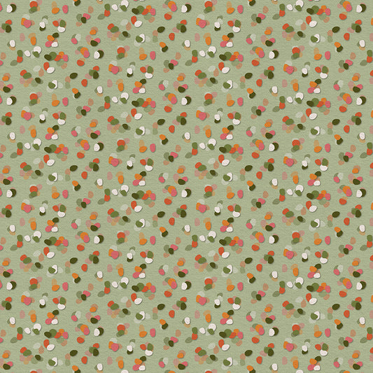 Ditsy Dots - Green/Pink