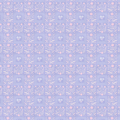 Squares - Pink on Purple
