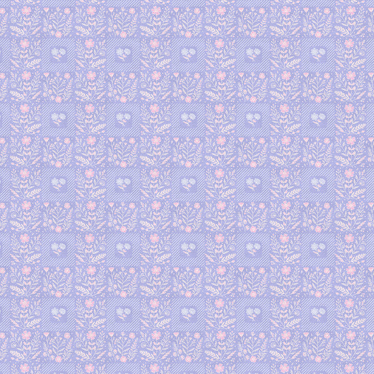 Squares - Pink on Purple