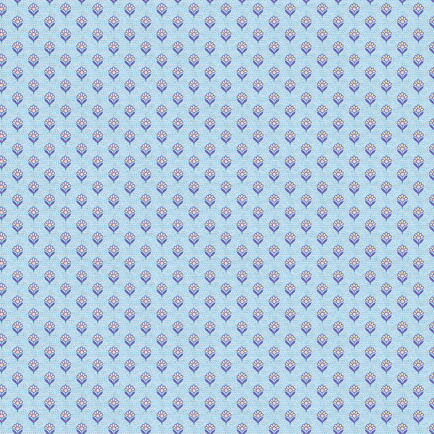 Dots and Daisies - Blue