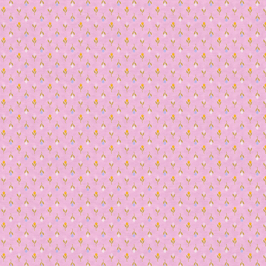 Stitched Tulips - Pink