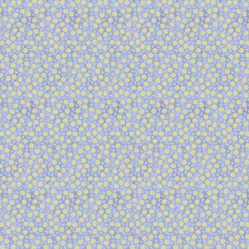 Ditsy Daisy - Green/Purple