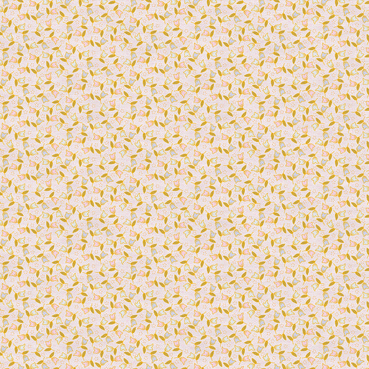 Ditsy Tulip - Blue/Gold