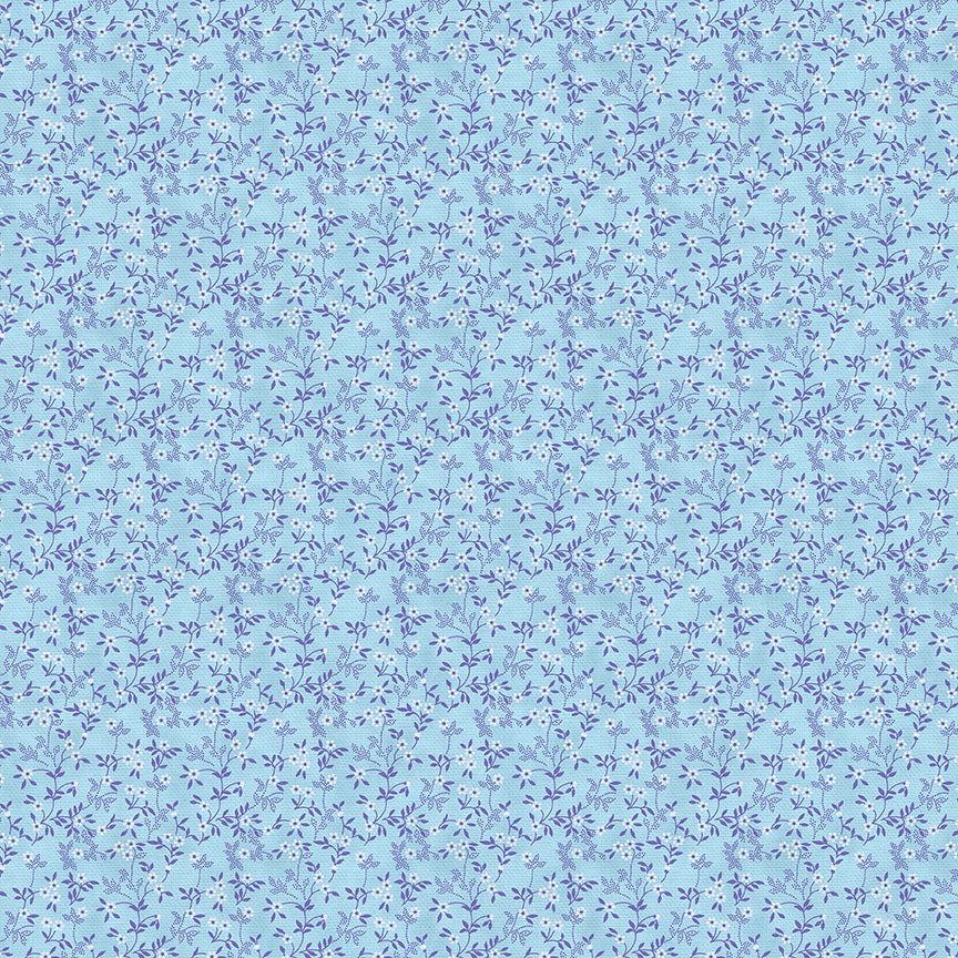 Stippled Branches - Blue/Purple
