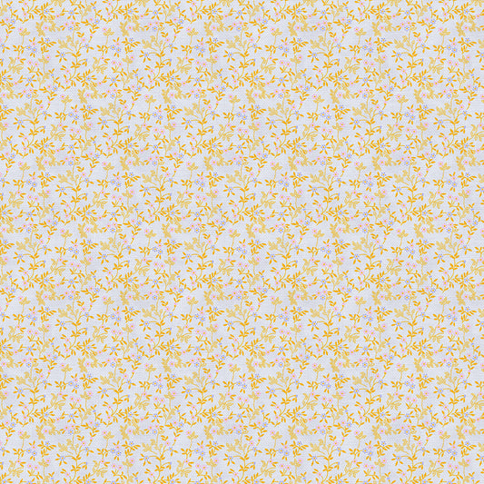 Stippled Branches - Blue/Gold