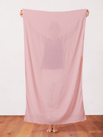 Dots and Diamonds - Blue on Pink