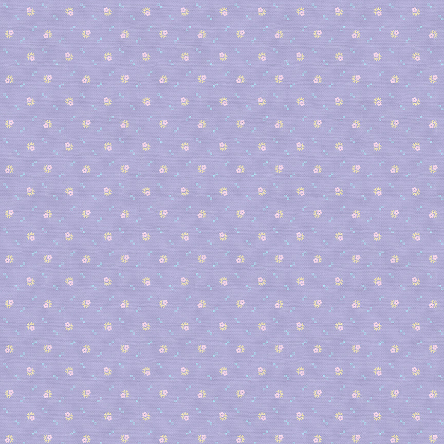 Dots and Diamonds - Pink on Purple