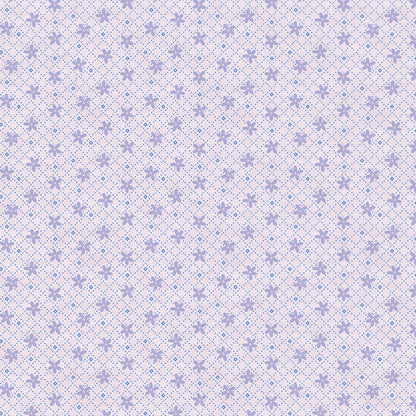 Floral Grid - Purple/Blue