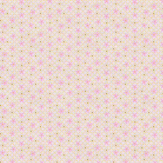 Floral Grid - Pink