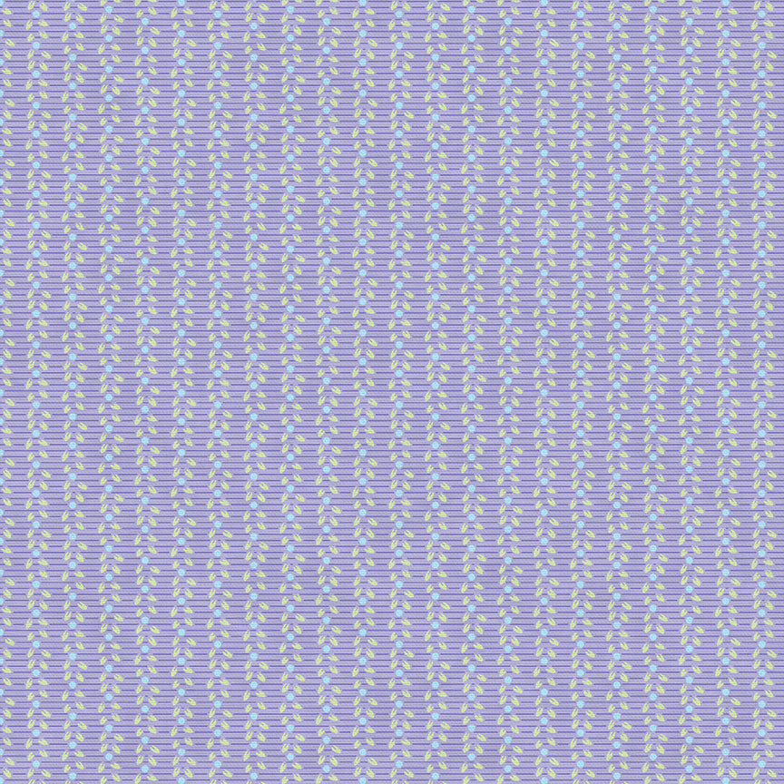 Leaf Stripe - Purple/Green