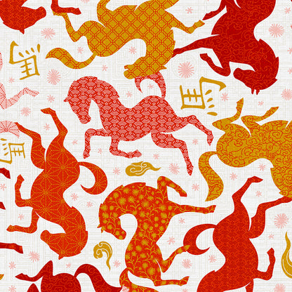 Year of the Horse - Red/Gold
