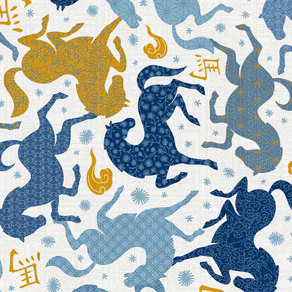 Year of the Horse - Blue/Gold