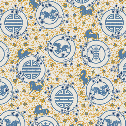 Happy New Year - Blue on White