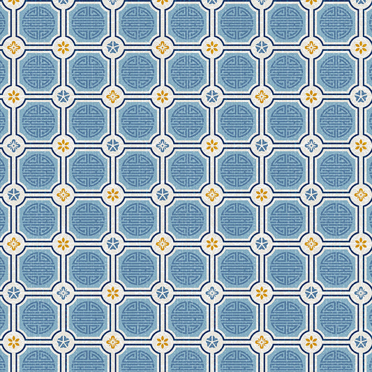 Geometric Symbols - Blue/Gold