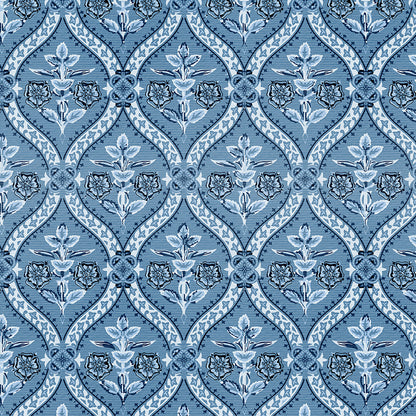 Folk Damask - Blue