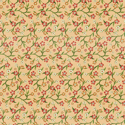Floral Vines - Red