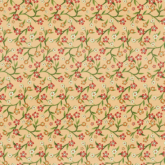 Floral Vines - Red