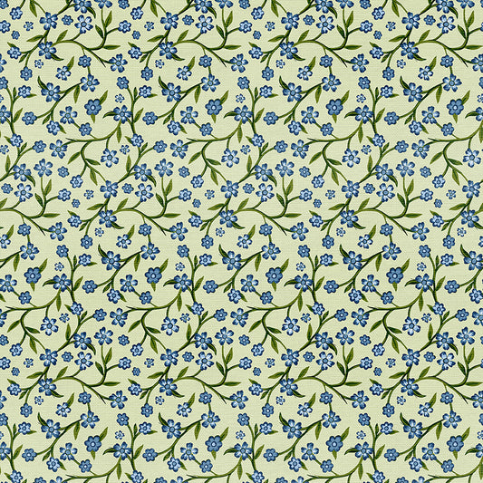 Floral Vines - Light Green