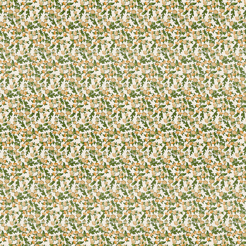 Ditsy Florals - White/Red