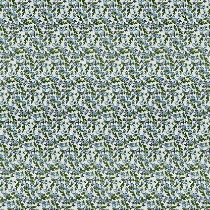 Ditsy Florals - White/Blue