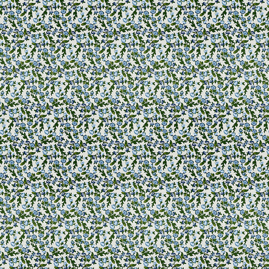 Ditsy Florals - White/Blue