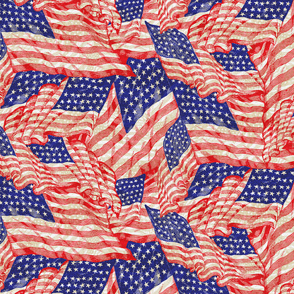 American Flags Aged