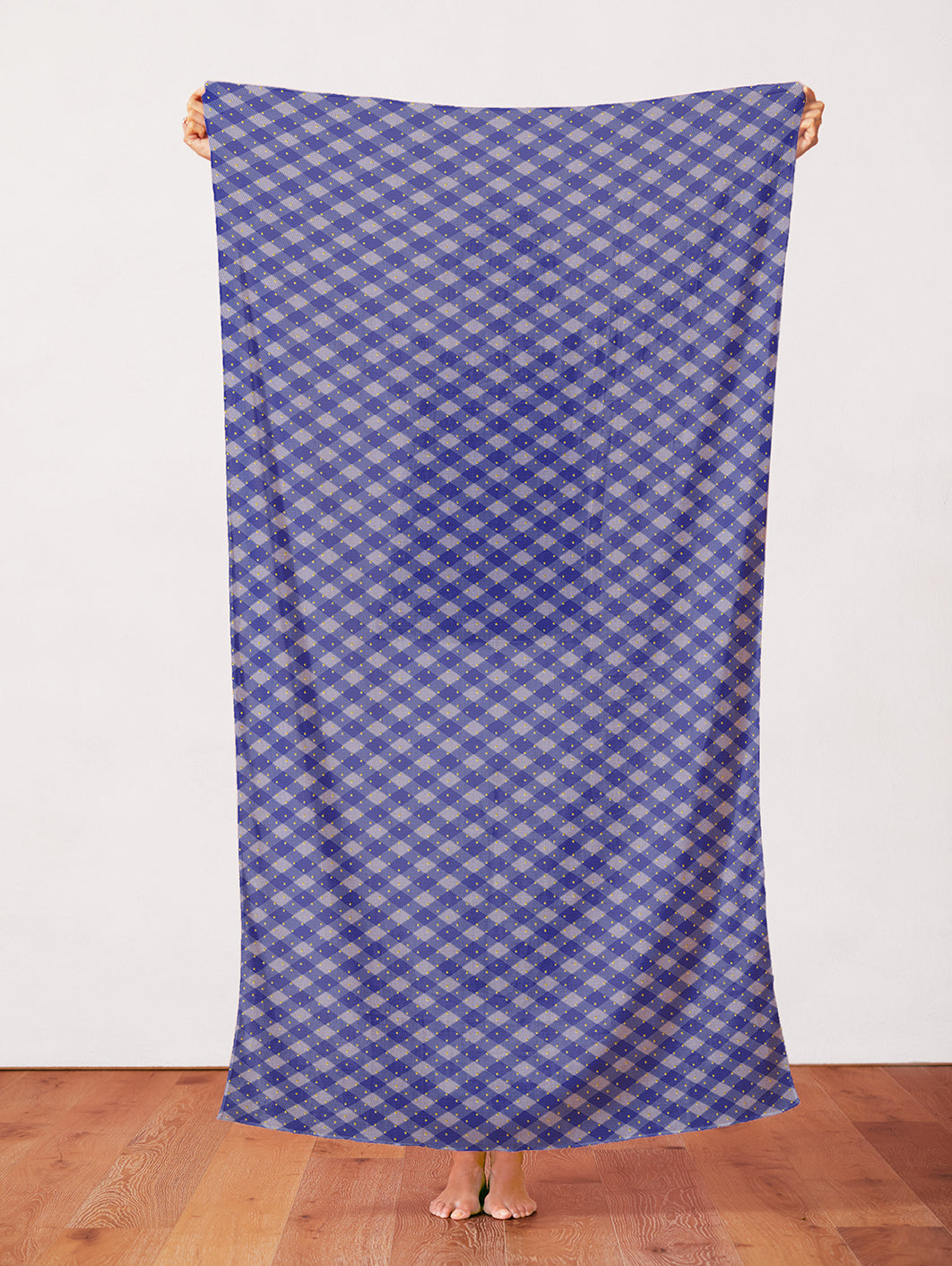 Gingham Stars - Blue