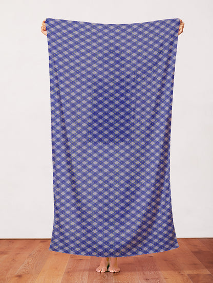 Gingham Stars - Blue