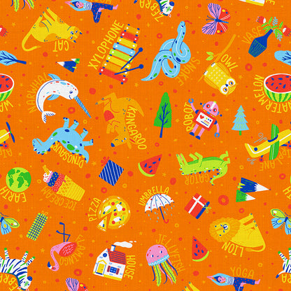 Orange Alphabet Toss