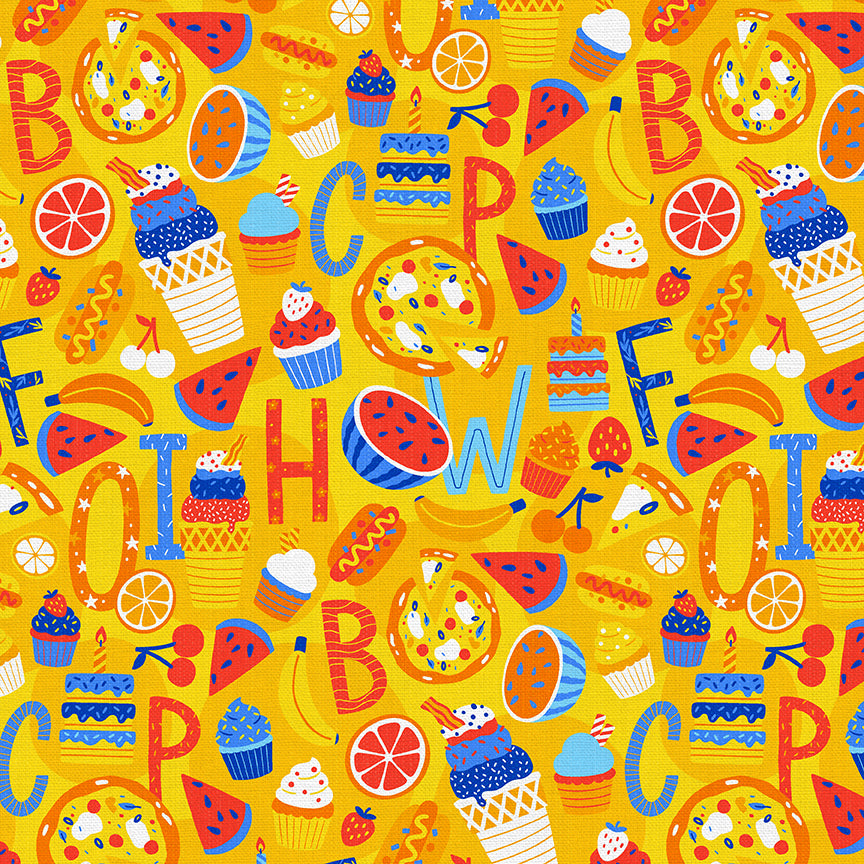 Yellow Alphabet Toss