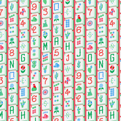 Mahjong Tiles - Red/Green