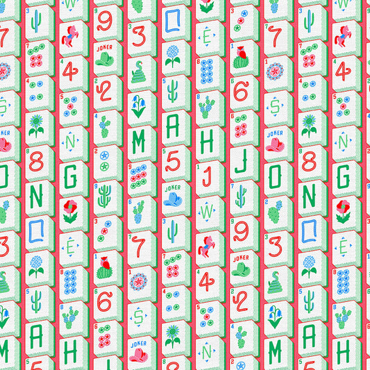 Mahjong Tiles - Red/Green