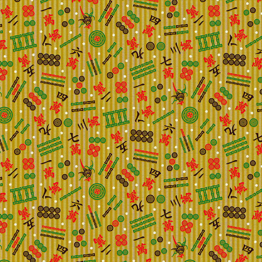 Suit Toss - Gold/Green