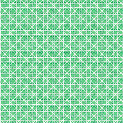 Cane - White on Green