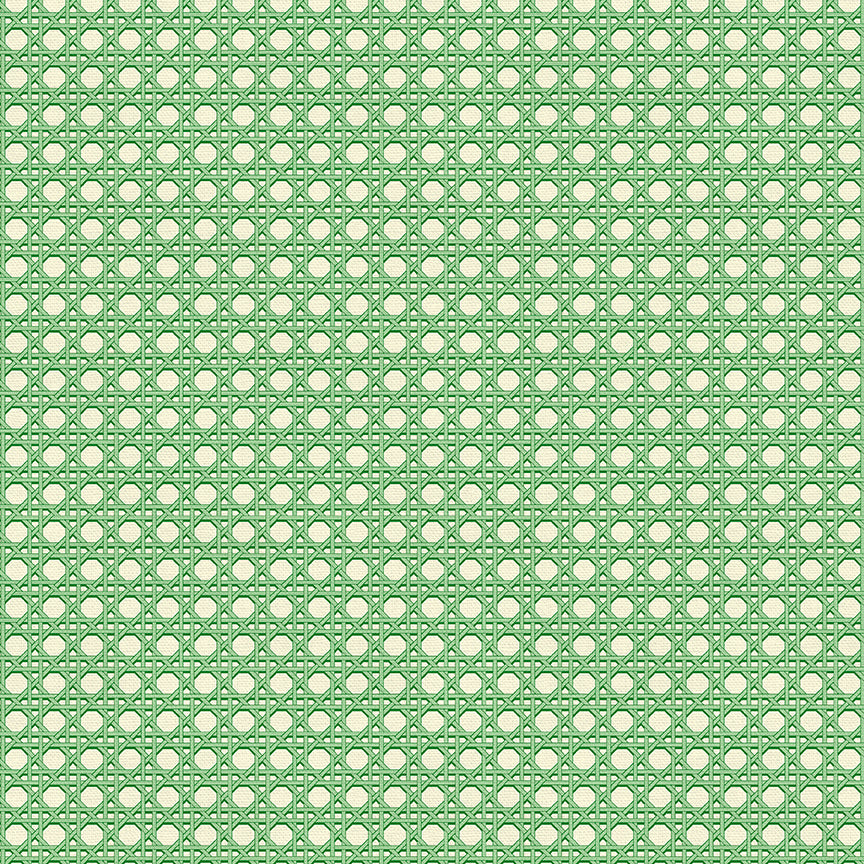 Cane - Green on White