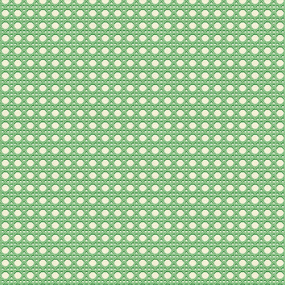 Cane - Green on White